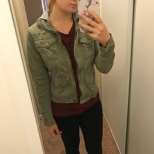 Charlotte Russe Army Green Jacket